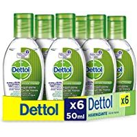 Dettol - Gel hidroalcoholico higienizante de manos - 50 ml x 6